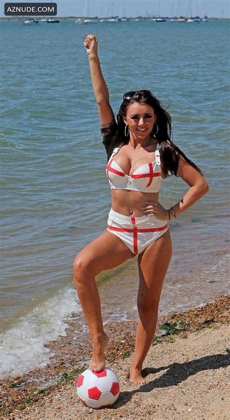 Lydia Lucy Sexy On The Beach At Leigh Sea Essex In England Themed Bikini Aznude
