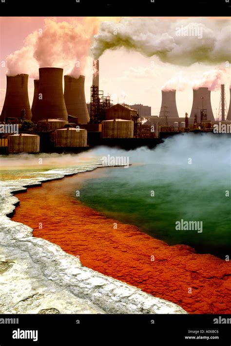 Industrial Pollution and toxic waste Stock Photo - Alamy