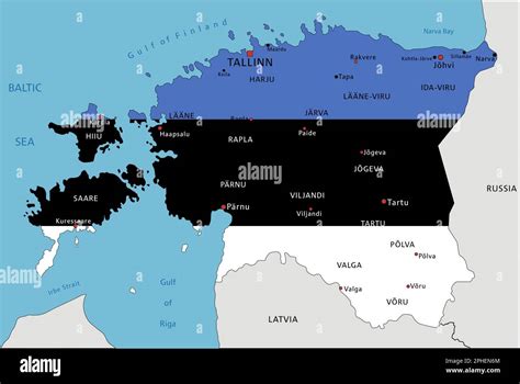 Political Map Of Estonia Images