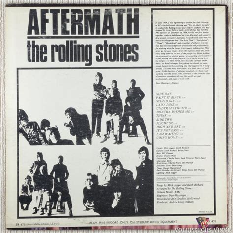 The Rolling Stones – Aftermath (1966) Vinyl, LP, Album, Stereo ...