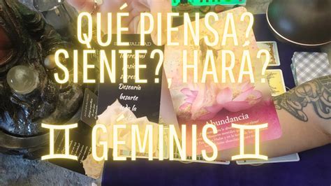 GÉminis ♊️ QuÉ Piensa Siente HarÁ ️ Gemini Youtube