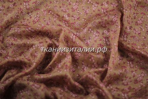 Ткань вискозный штапель с мелкими цветочками - купить в интернет ...