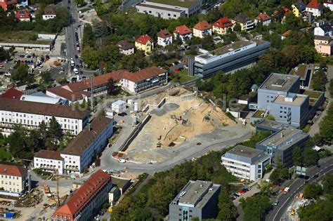 W Rzburg Von Oben Baustelle F R Einen Erweiterungs Neubau Auf Dem