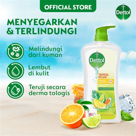 Jual Dettol Tropical Splash Body Wash 410 G Free Dettol Disinfectant