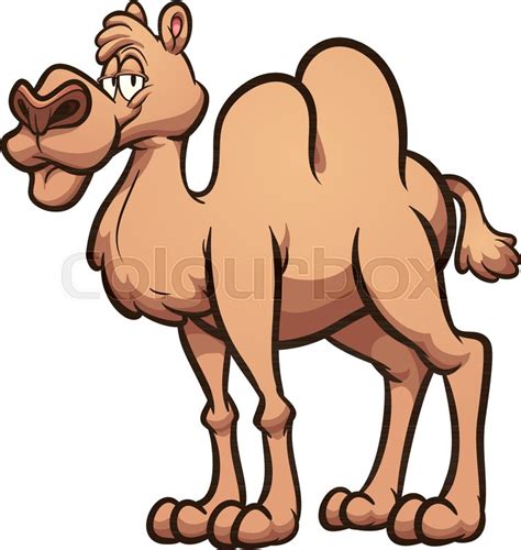 Happy Cartoon Camel Vector Clip Art Stock Vector Colourbox