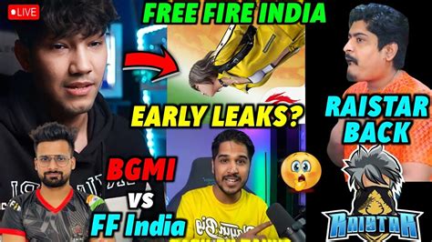 Free Fire India Early Leaks By Pahadi Gaming Raistar Back In Free