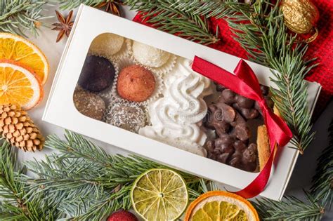 Assorted cookies in a box stock image. Image of gourmet - 302695181