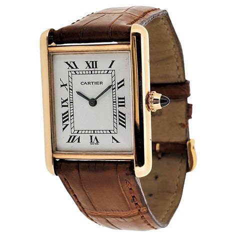Cartier Rose Gold Tank Lc Watch, Pre-Owned, Men's or Unisex, circa 2018