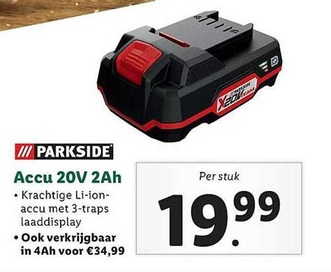 Parkside Accu 20V 2Ah Aanbieding Bij Lidl Shop 1Folders Nl