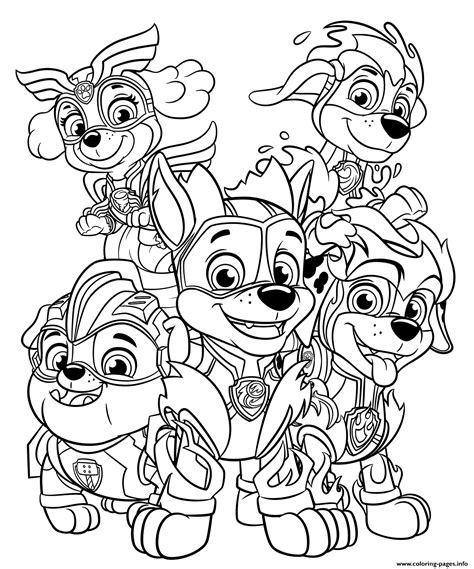 Paw Patrol Mighty Pups Skye Coloring Pages At Sasfatblog Blog