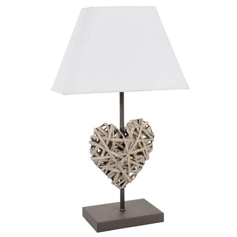 Rattan Heart Bedside Lamp Maisons Du Monde