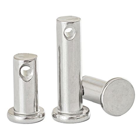 Din1444 Round Flat Head Clevis Pins With Hole Stainless Steel Din1444 Clevis Pins And Din1444