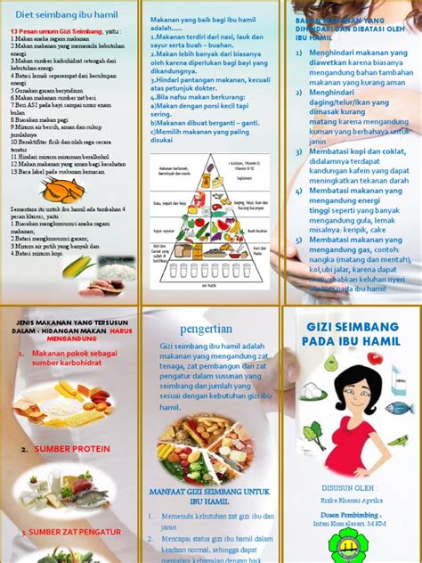 Leaflet Gizi Ibu Hamil Ppt Pdf