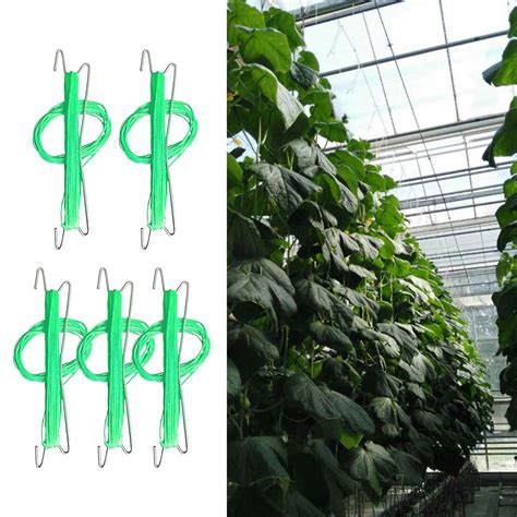 Plant Climbing Hooks Flower Tomato Support J Hook Clips Vine Trellis Prevent Tomatoes From