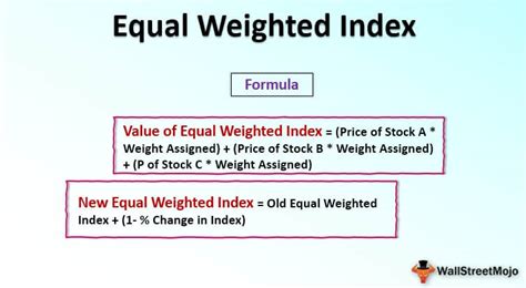 Equal Weighted Index Definition Formula And Examples