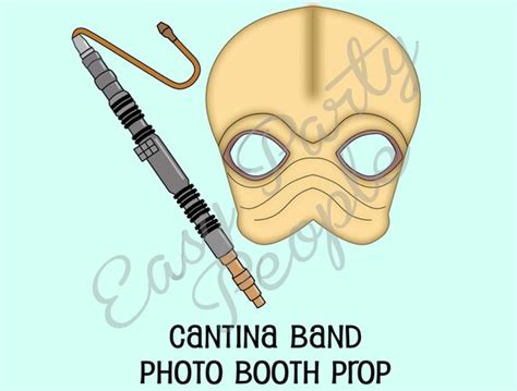 Star Wars Cantina Band Mask and Instrument Photo Booth Prop