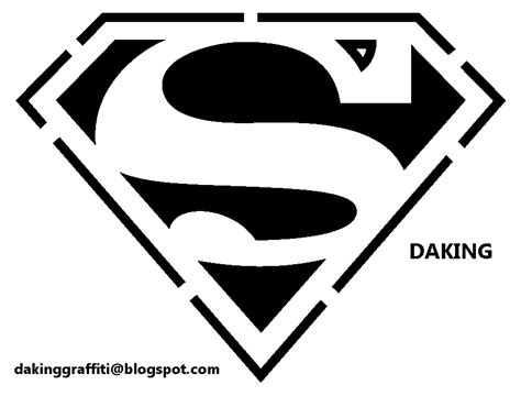 Daking Graffiti Crew: Superman Logo Stencil