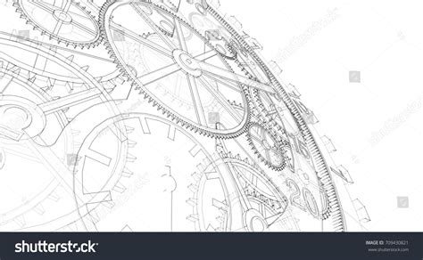 6,504 Clock mechanism drawing Images, Stock Photos & Vectors | Shutterstock