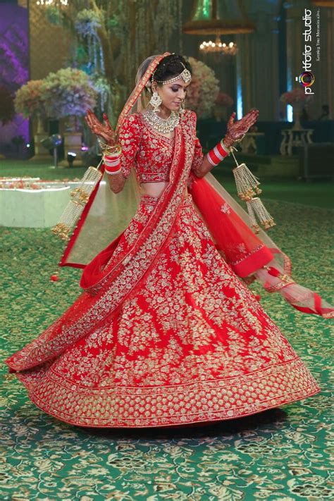 Red Indian Bridal Lenghas