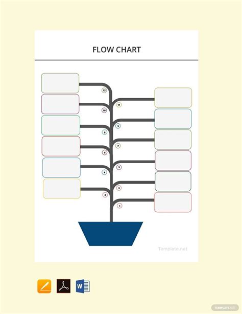 Blank Flow Chart Template in Pages, PDF, Word, Google Docs - Download | Template.net