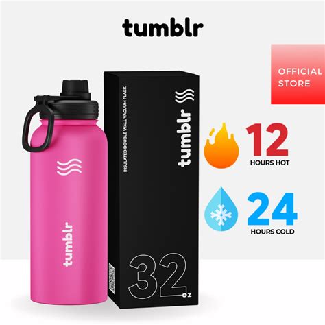 32oz Tumblr Vacuum Insulated Flask Tumbler Water Bottle Tumbler Hot And Cold Water Hot Pink