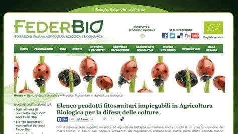 FederBio L Elenco Dei Prodotti Fitosanitari Per L Agricoltura