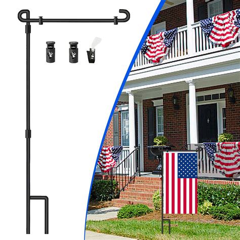 Guozer Metal Garden Flagpole Outdoor Flag Holder for Outside Yard Flag