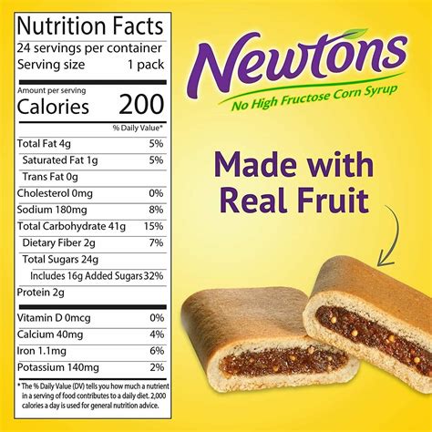 NABISCO FIG NEWTONS COOKIES SNACKS 2 COOKIES EACH PACK 24 PACKS BEST