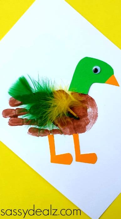 Duck Handprint Craft | Fun Family Crafts