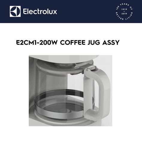 Electrolux Coffee Maker Jug Glass Carafe 125 L For E2cm1 200w