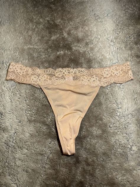 Vintage Victorias Secret Thong Nude Color Size S EBay