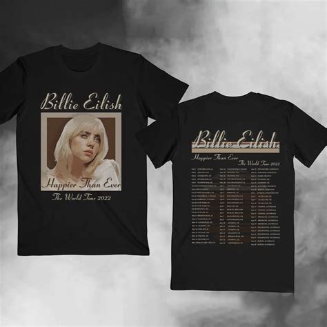 Billie Eilish The Happier Than Ever The World Tour 2022 Shirt Shirts