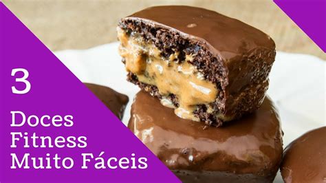 3 Receitas Doces Fit Rápido Fácil e Zero Açúcar YouTube