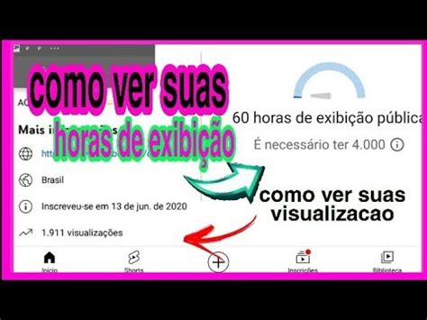 Como Ver Quantas Horas De Exibi O Vc Tem No Youtube Pelo C Lula