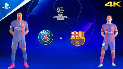 Ea Fc Psg Vs Barcelona Mbapp X Messi Quarter Final Uefa