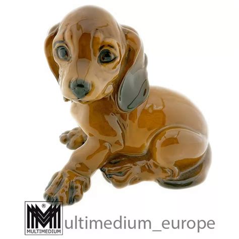 Rosenthal Porzellan Figur Dackel Welpe Sitzend Hund Entwurf K Spert Eur