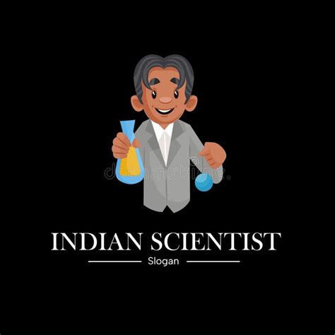 Logotipo De Mascota Vectorial De La Ciencia India Ilustración del