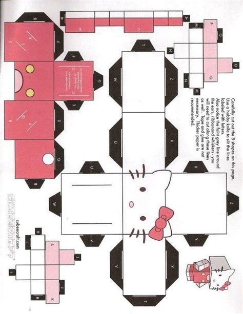 Coisas Da Hello Kitty Para Imprimir E Montar - Hello Kitty Para imprimir | Sanrio paper figure template, Hello kitty ...