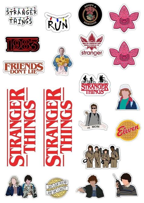 Stranger Things Laptop Stickers