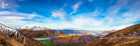 Treble Cone Panorama | Sunkissed Mountain Top Panorama | Wall Art