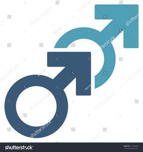 Gay Sex Icon Vector Style Bicolor vector de stock libre de regalías 471206495 Shutterstock