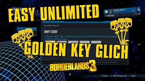 Borderlands 3 Unlimited Golden Key Glitch Youtube