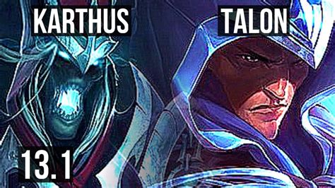 Karthus Vs Talon Mid Games Godlike K Mastery