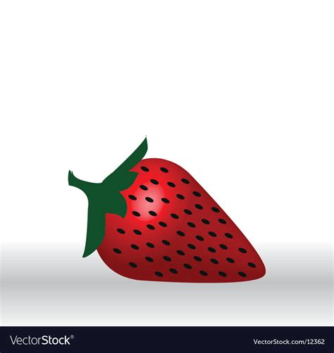 Erdbeeren Lizenzfreies Vektorbild Vectorstock