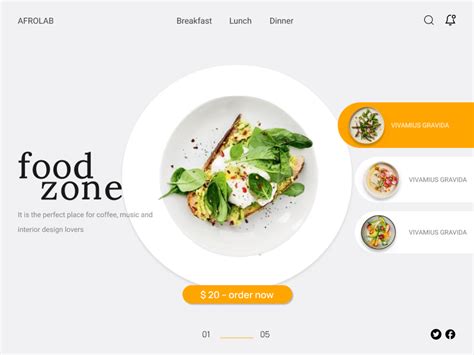 food zone by Anahit Araqelyan on Dribbble