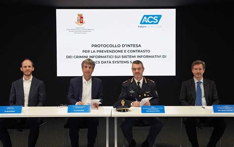 ACS Ha Firmato Il Protocollo Con La Polizia Di Stato