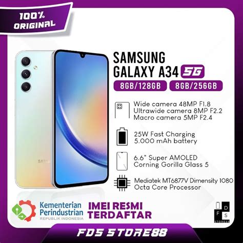 Jual Samsung Galaxy A G Gb Gb Garansi Resmi Sein