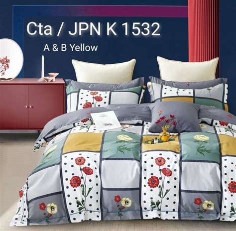 Jual FREE KARET ANTI GESER Seprei Dan Bed Cover Katun Jepang 58 Super