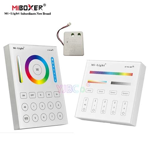 Miboxer Rgb Cct Smart Touch Panel Controller B8 B4 T4 Wall Mounted 2 4g