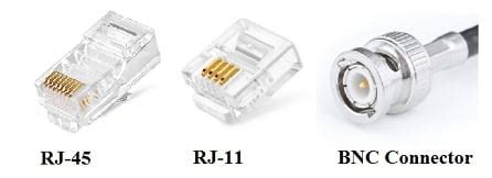 Connectors | RJ11, RJ45, BNC Connector - Electronics Club